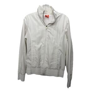 Vintage Nike Womens Track Jacket White Size Medium Nike The Athletic Dept.